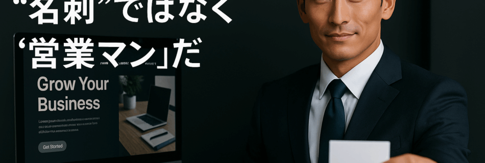 ホームページは“名刺”ではなく“営業マン”だのアイキャッチ画像