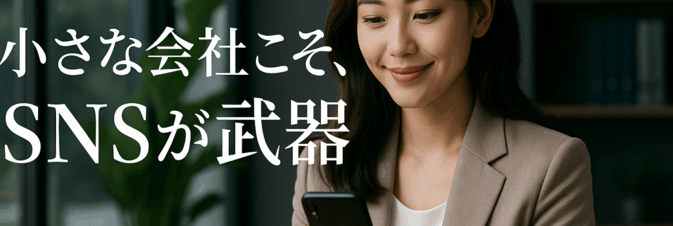 小さな会社こそSNSが武器になる