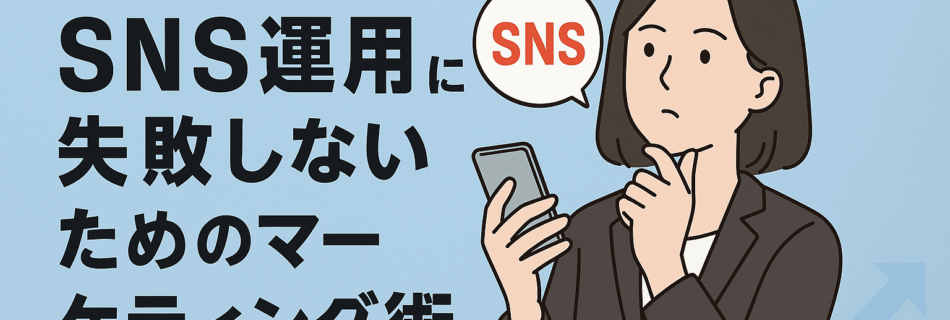 【保存版】SNS運用に失敗しないための実践的マーケティング術
