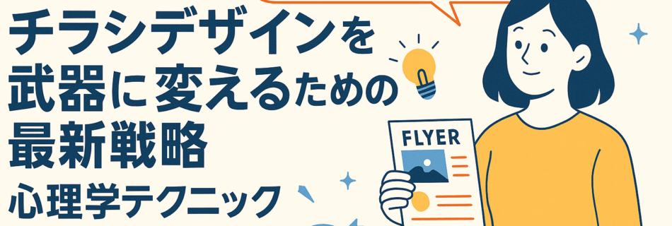 【永久保存版】“配って終わり”で満足してない？ チラシデザインを武器に変えるための最新戦略と心理学テクニック