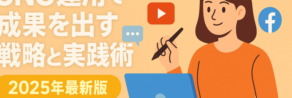 【2025年最新版】SNS運用で成果を出すための戦略と実践術 ～Instagram・X・TikTok・YouTubeを使い分けて売上アップ～