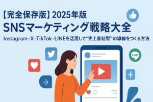 【完全保存版】2025年版 SNSマーケティング戦略大全 ～Instagram・X・TikTok・LINEを活用して“売上直結型”の導線をつくる方法～