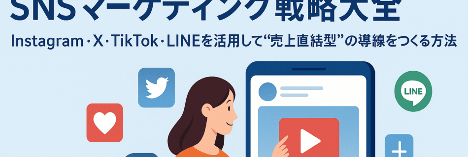 【完全保存版】2025年版 SNSマーケティング戦略大全 ～Instagram・X・TikTok・LINEを活用して“売上直結型”の導線をつくる方法～