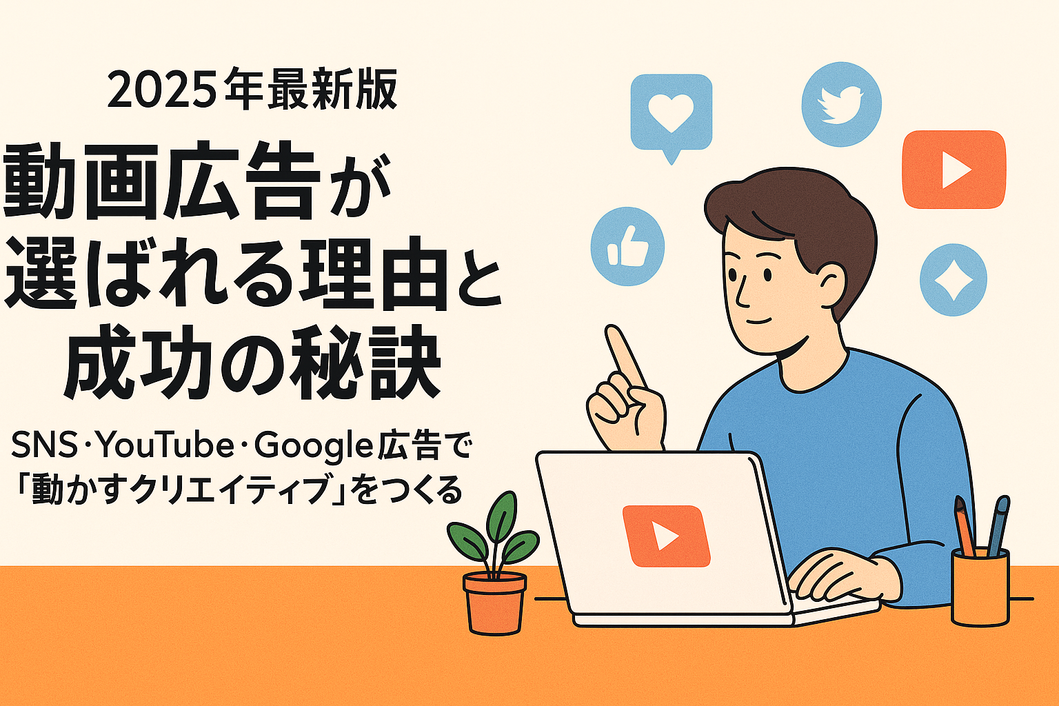【2025年最新版】動画広告が選ばれる理由と成功の秘訣
~SNS・YouTube・Google広告で“動かすクリエイティブ”をつくる~