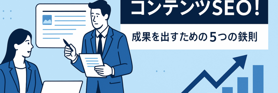 【2025年版】検索上位を狙うなら「コンテンツSEO」！成果を出すための5つの鉄則