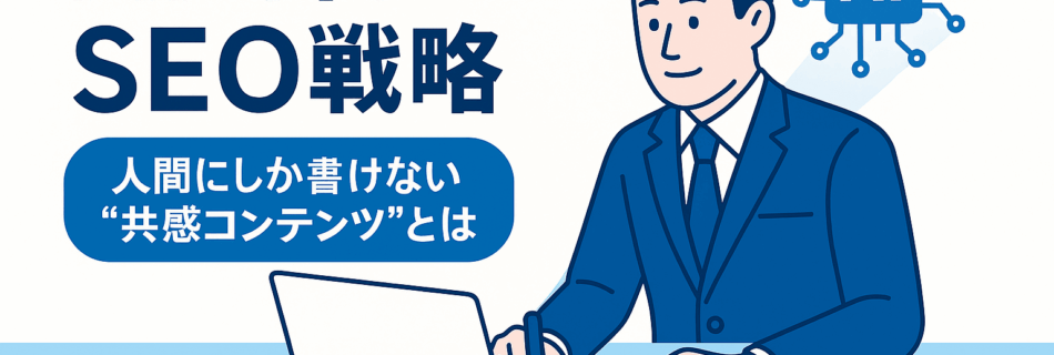 【2025年版】AI時代のSEO戦略｜人間にしか書けない“共感コンテンツ”とは