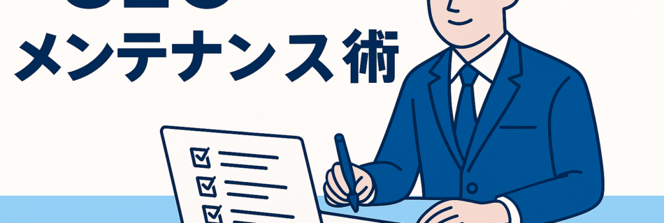 【2025年版】“記事の寿命を2倍に伸ばす”SEOメンテナンス術｜上位表示を維持するための“更新戦略”とは