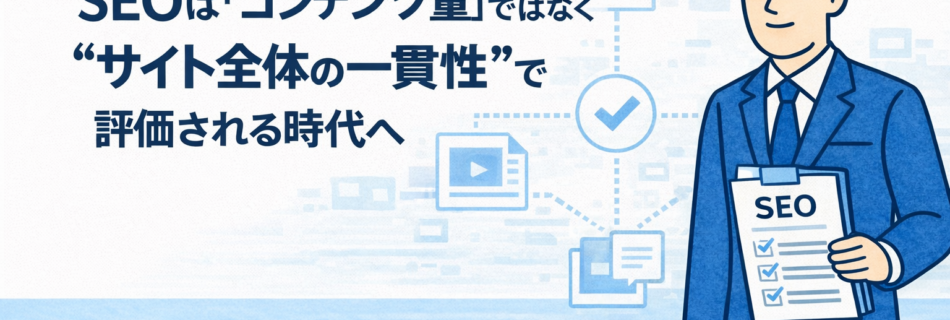 SEOはコンテンツ量ではなくサイト全体の一貫性で評価される時代へ