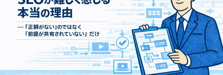 【2026年版】SEOが難しく感じる本当の理由 ――「正解がない」のではなく「前提が共有されていない」だけ