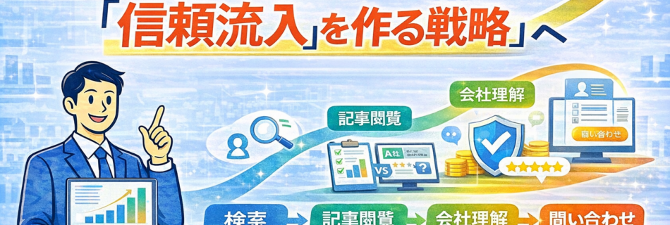 【2026年版】SEOは「検索流入」ではなく「信頼流入」を作る戦略