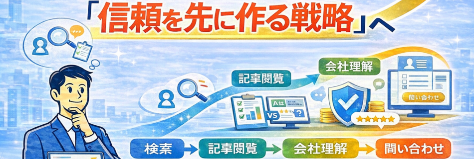 信頼を先に作る