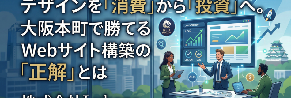 デザインを「消費」から「投資」へ。大阪本町で勝てるWebサイト構築の「正解」とは