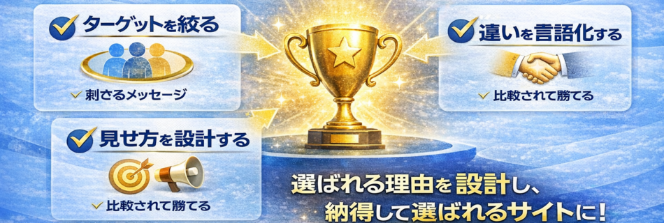 「いいサービスなのに売れない」を解決する。“選ばれる理由”を設計できていますか？