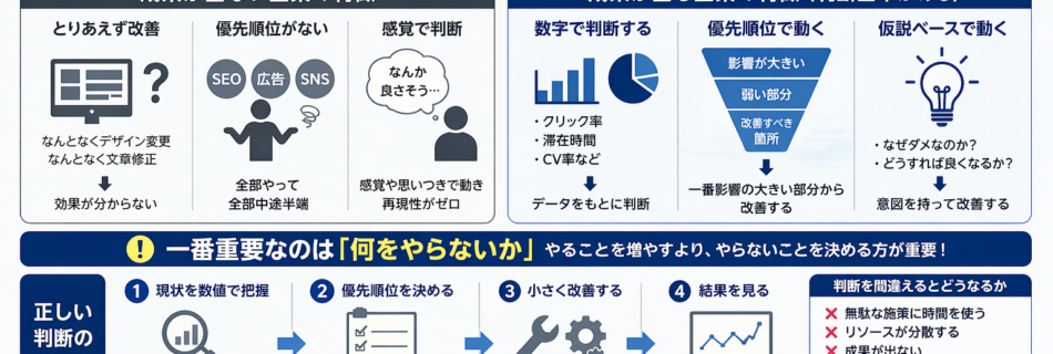 成果を伸ばすための判断基準