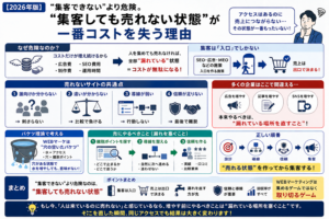 集客しても売れない