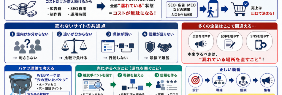 集客しても売れない